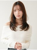 *ミルクブラウン顔まわりカット大人*美髪【Zinaおおたか】