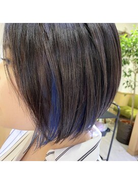 オモルフィ 練馬店(Omorfi) グラボブ×インナーカラー