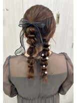 エイム ヘアメイク 横川店(eim HAIR MAKE)&nbsp;ツインローポニー