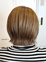グランドール リュクス(Grandoll Luxe)&nbsp;丸みショートボブ×ベージュカラー【城野駅】