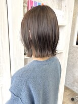 キャアリー(Caary) 福山市Caary切りっぱなしボブ外ハネ髪質改善ストレート梅雨対策