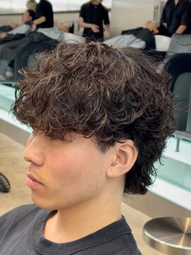 フィフスパーク(fifth PARK) 強めシャドウパーマのマッシュウルフ◎