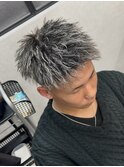 234. グレー/ハイライト/パーマ/シャドウパーマ/韓国