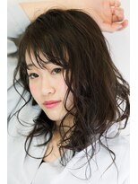 ピース (HAIR SALON PEACE) シースルーバングにゆるふわカール