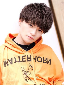 19年メンズ髪型 無造作サイドパートソフトアシメマッシュ L リップス 梅田ロフト Lipps のヘアカタログ ホットペッパービューティー