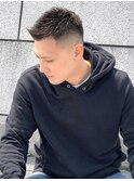 ☆ワイルドアップバング外国人風フェードベリーショートスタイル
