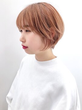 アルバム 新宿(ALBUM SHINJUKU) オレンジベージュ丸みショート_オリーブカラー_ba279242