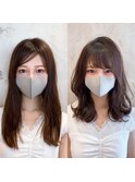 20代30代大人かわいいセミロングヘア★ブランジュ