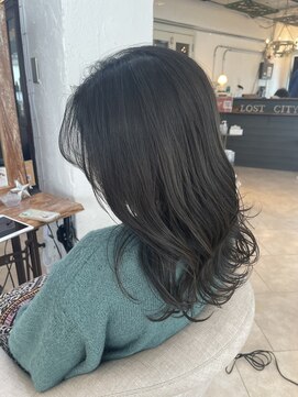 ロストシティ 横浜(LOST CITY) ダークグレージュ_オリーブ_アッシュ_韓国風【Lostcity横浜】