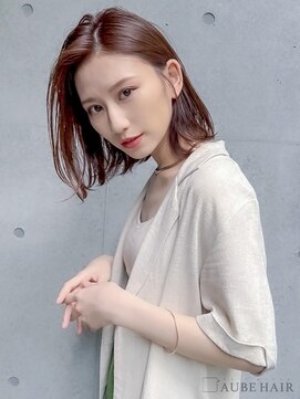 オーブ ヘアー ティティー 三宮店(AUBE HAIR titty) 20代・30代_大人可愛いミディアムボブ