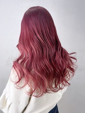 アルバム 渋谷パルコ(ALBUM) チェリーピンク_チェリーブラウンフェミニンロング_ba367701