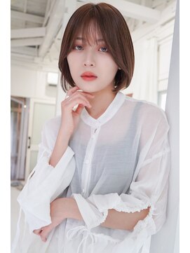 アンジェリカ 広島駅前店(ANGELICA) 大人かわいい耳掛け大人ショートボブ