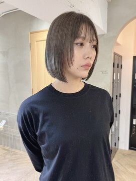 ローレン(LOREN) ミルクティーベージュぷつっとボブケアブリーチ 梅田