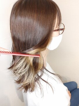 ローグ ヘアー 金町店(Rogue HAIR) 20代30代40代◎ローグ金町(たか)インナーカラーグレーベージュ