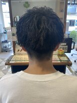 リボーン ビューティー リゾート 松戸店(re-born Beauty Resort)&nbsp;カルマパーマベリーショートアッシュブラックウルフ