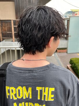 アイズ 海老名(AIZU) 波巻きパーマ メンズパーマ 波巻きスパイラルパーマ 眉毛