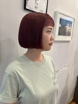 ルッツ(Lutz. hair design) 9/6 ピンクボブ [犬山良慈]