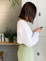 シロ(SHIRO)&nbsp;切りっぱなしボブ/ダブルカラー　【小林駅/ボブ】