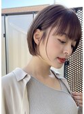 ●前下がりショートボブハンサムショートカットカラーパーマケア