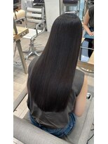 髪質改善ケアカラー_オリーブベージュレイヤーカット