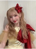 ukka芹澤もあちゃんブロンドベージュアイドル前髪レイヤーカット