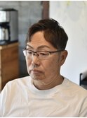 大人ショートアップバング【メンズカット/倉敷/中島】