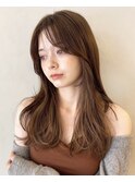 時短ワンカールで作る垢抜けロングヘア&顔まわり小顔カット