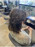 パーティーや結婚式仕様！ハーフアップ！