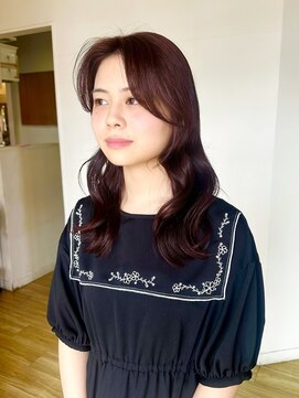 ペッツショコラ(PETZ chocolat) 暖色系ピンクブラウン/カラー/レイヤーカット/カット