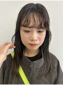 前髪パーマ