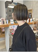ボブ/ミニボブ/ハイライト/大人ボブ/黒髪ボブ/20代/30代/40代