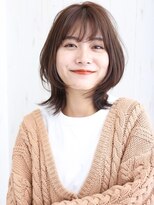フラン(Franc) ミディアムレイヤー/艶髪/美髪/透明感カラー/大人女性