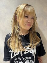 フェイス 石川町 (FACE)&nbsp;ミルクティーデザインカラー×レイヤーカット
