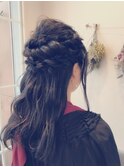 大人上品なハーフアップ♪