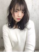 【LUNON fieju】愛され♪外ハネ暗髪ダークグレー☆