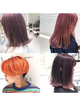 レイズ 立川(RAYS) ☆K-POP風ハイブリーチカラー☆　ピンク・オレンジ・パープル