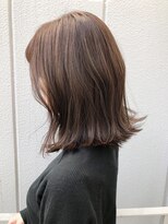 アルバム 渋谷パルコ(ALBUM)&nbsp;ココアベージュ_アッシュブラウンネオウルフ外ハネボブ_ba274343