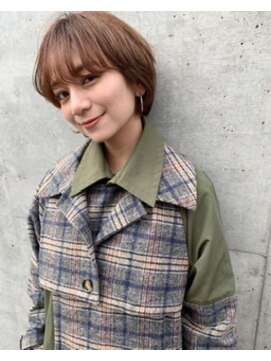 ブランド(BLANDO) マッシュショート　ミニショート　大人ショート　艶カラー