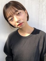 ミィ 表参道(mee.) 【mee.】　 ミニボブ黒髪ヘアカタログ