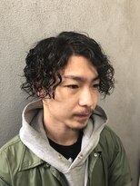 ヒロギンザ 浜松町店(HIRO GINZA)&nbsp;フェードスパイラルパーマ<メンズ/ヒロ銀座/浜松町/理容室>