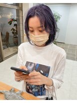 シンス(Since)&nbsp;【大重】パールラベンダー 内巻きワンカール ボブ