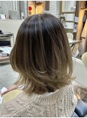内巻きと外巻きで作るMIX巻き♪