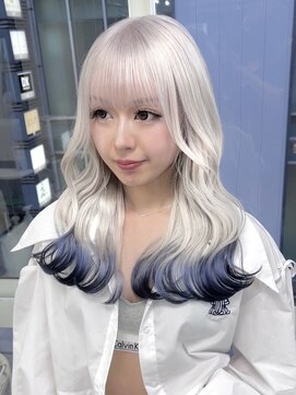 ロウル 渋谷(LOWRL) デザインカラー/シールエクステ/ケアブリーチダブルカラー