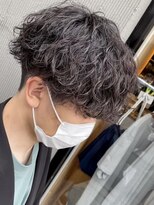 リット バイ フィフス 鹿児島中央駅店(Lit. by fifth)&nbsp;波巻きスパイラルパーマメンズマッシュツーブロックメンズパーマ