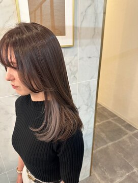 ジーナ 船橋(Zina) 髪質改善＊ロングレイヤーグレーベージュ＊美髪【Zina船橋】