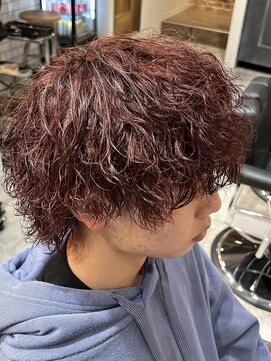 エイトメン 博多店(EIGHT MEN) 【波巻きチェリーブラウン】