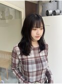 ◯顔周りウルフ×ラベンダーグレージュ