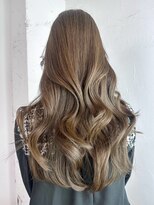 アルバム 新宿(ALBUM SHINJUKU)&nbsp;カーキベージュデザインカラーレイヤーロング_ba506531