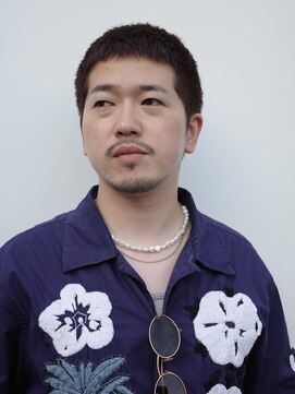 サンアタゴノット(san.atagonot) ハサミボウズスタイル/メンズカット/ブリーチなしカラー