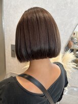 髪質改善ストレート×ミニボブ